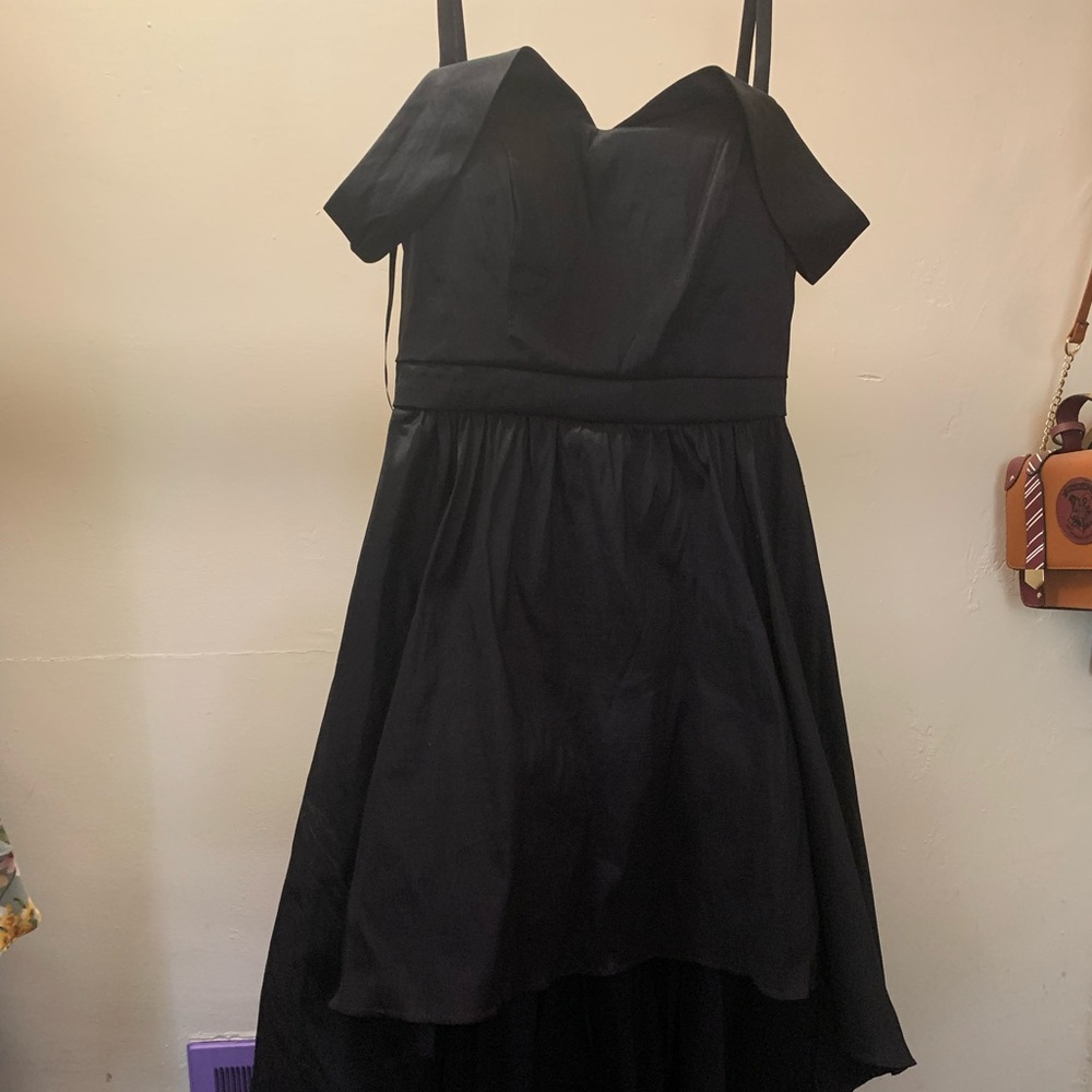 B. Smart Black High-Low Dress
